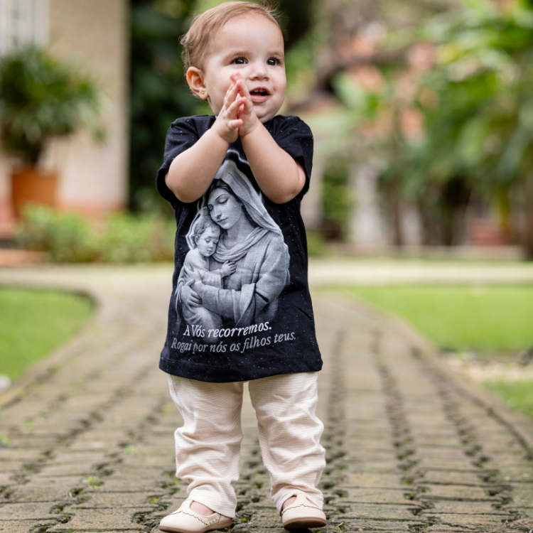 Camiseta Gratia Plena Infantil - Hesed
