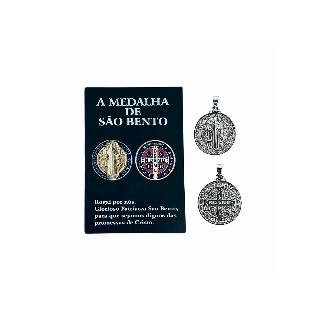 Medalha de São Bento 20 mm Níquel