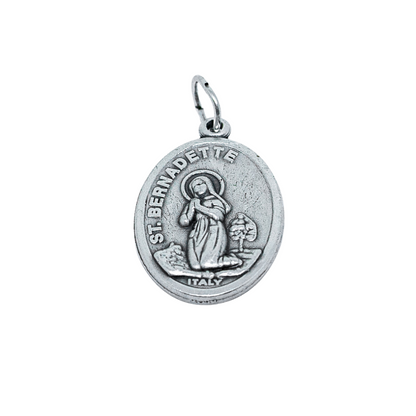 Medalha Santa Bernadete e Nossa Senhora de Lourdes - Italiana
