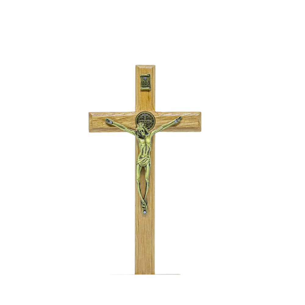 Cruz de Mão 17cm Ouro velho