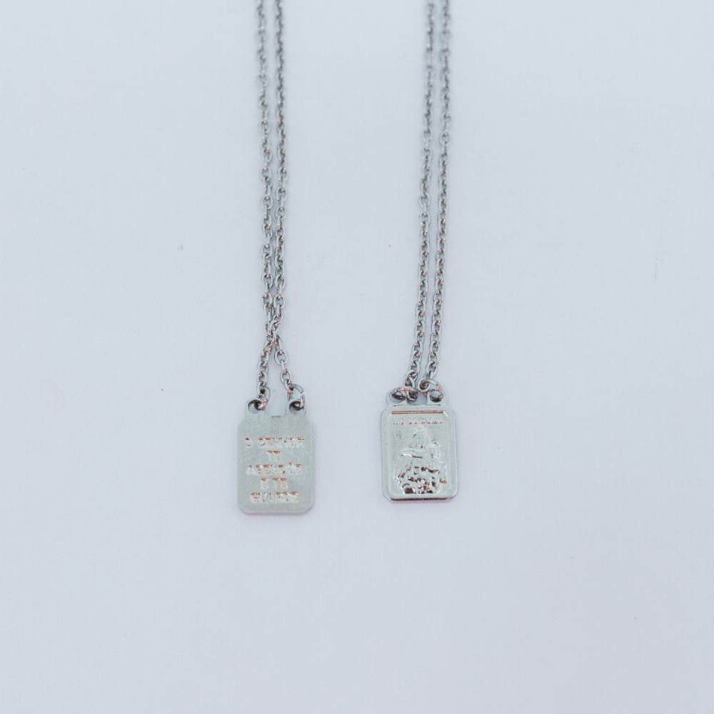 Escapulário de Nossa Senhora do Carmo - Aço