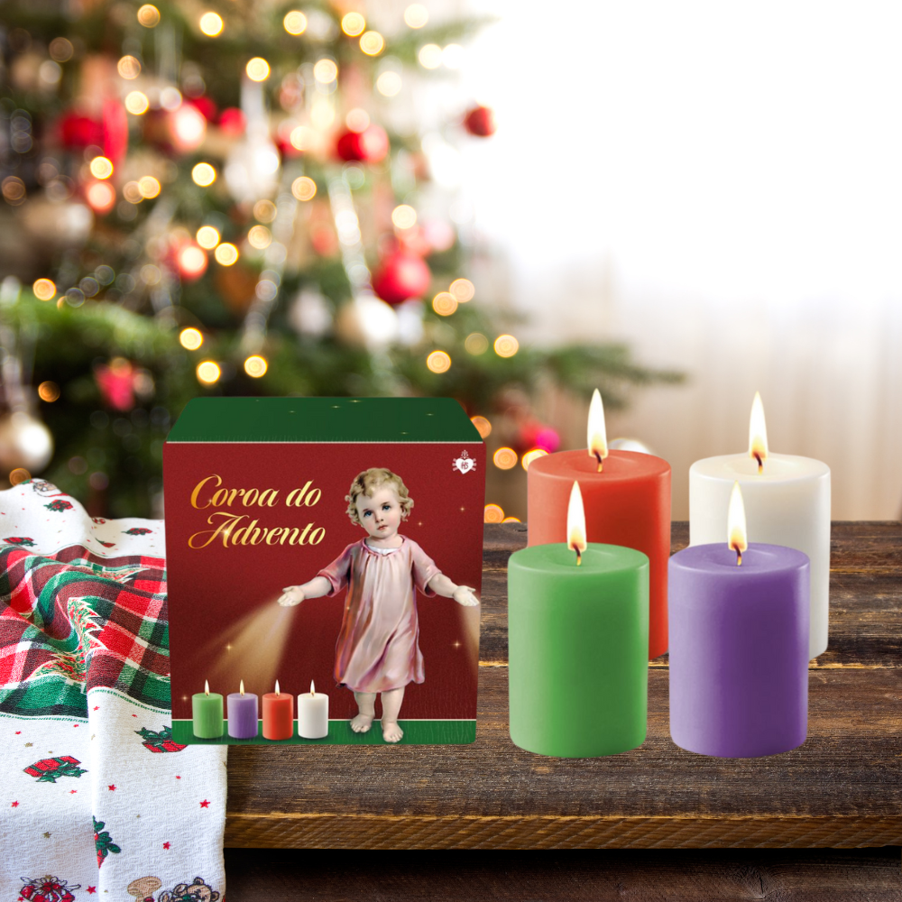 Kit Vela do Advento em Preparação Para o Natal de Jesus - Hesed