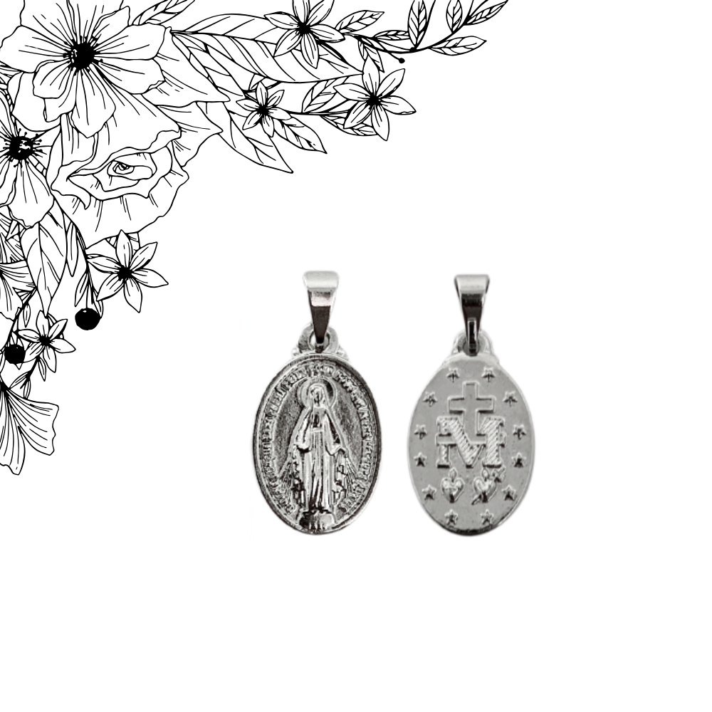 Novena da Medalha Milagrosa com medalha prata