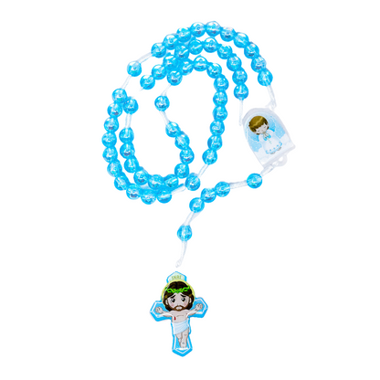 Terço Infantil Com Saquinho - Anjo da Guarda Azul