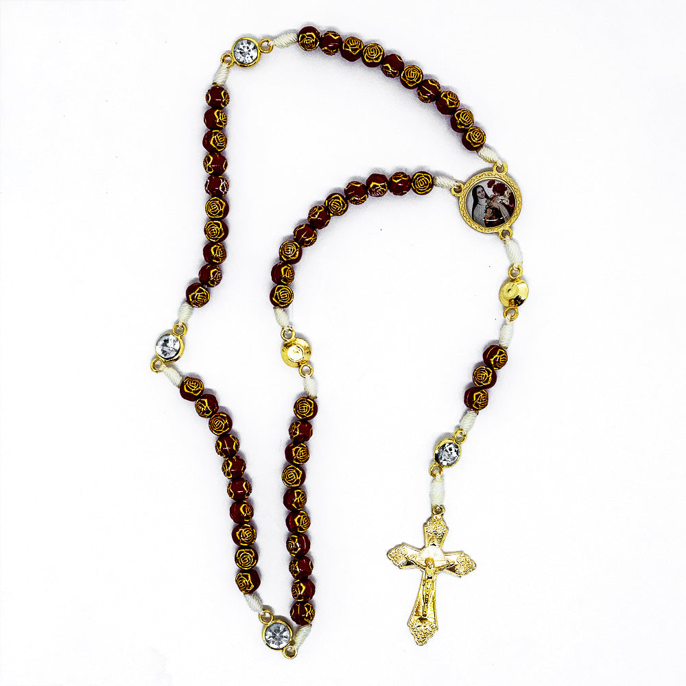 Terço Santa Teresinha no Saquinho Estampado