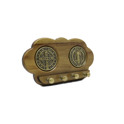 Porta Chave Madeira São Bento Ouro velho