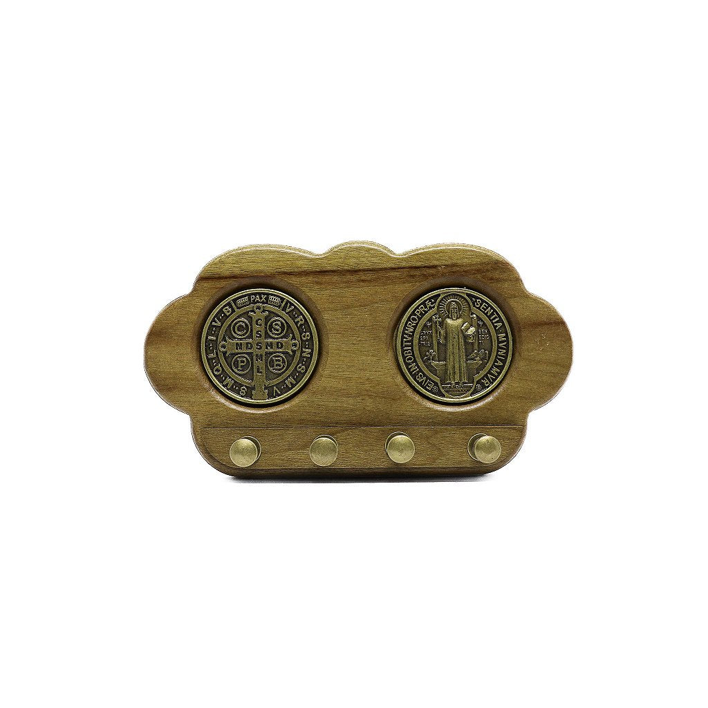 Porta Chave Madeira São Bento Ouro velho