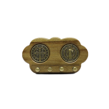 Porta Chave Madeira São Bento Ouro velho