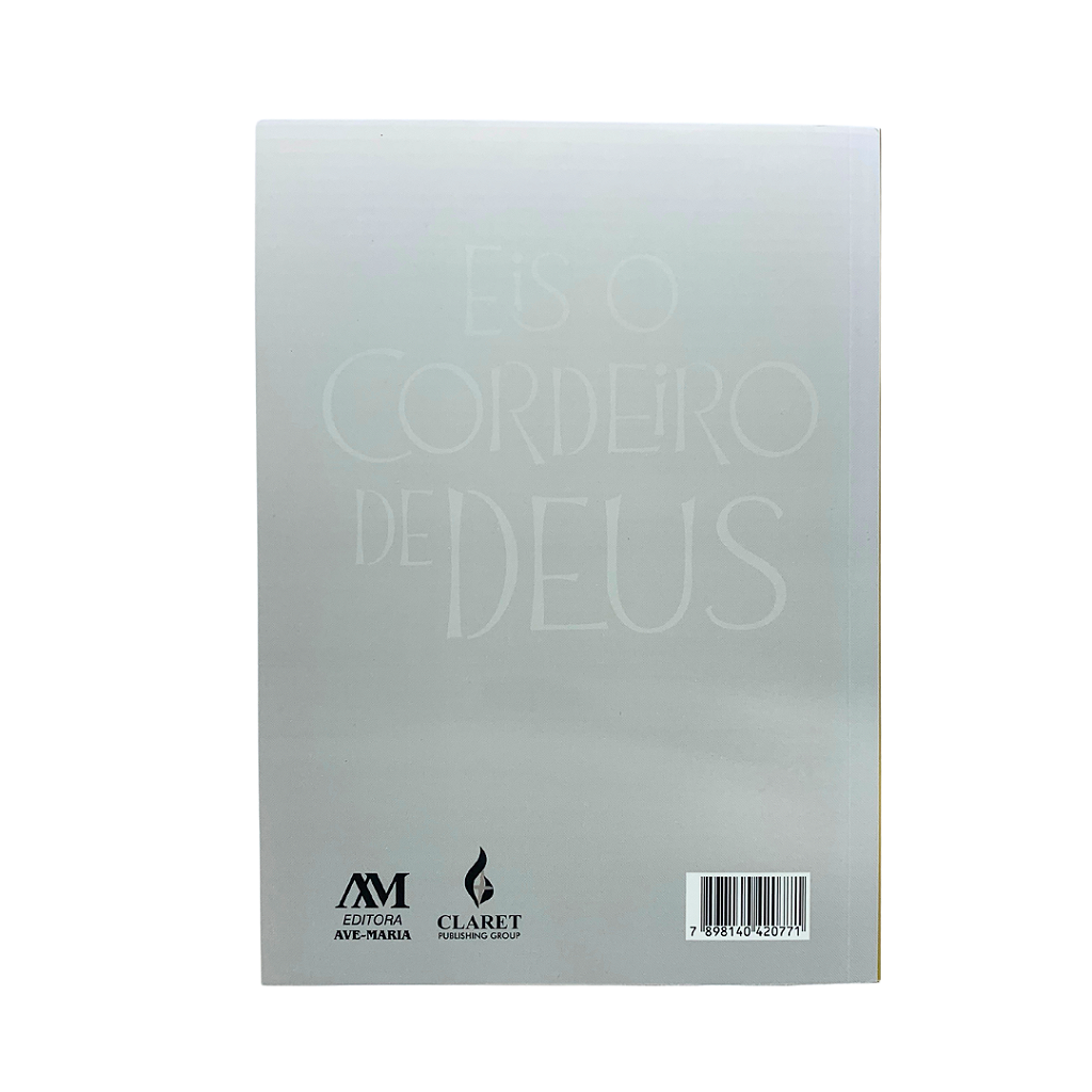 Bíblia Sagrada Ave-Maria Capa Eis o Cordeiro de Deus - Branca