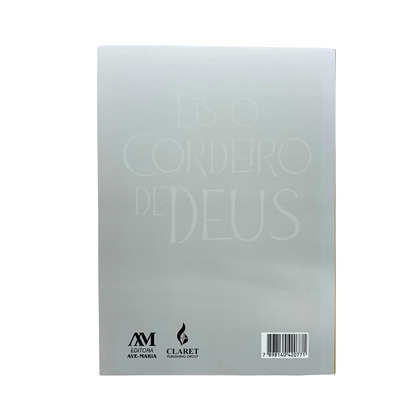 Bíblia Sagrada Ave-Maria Capa Eis o Cordeiro de Deus - Branca