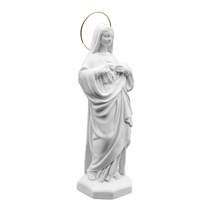 Imaculado Coração de Maria 31 cm - Pó de Mármore