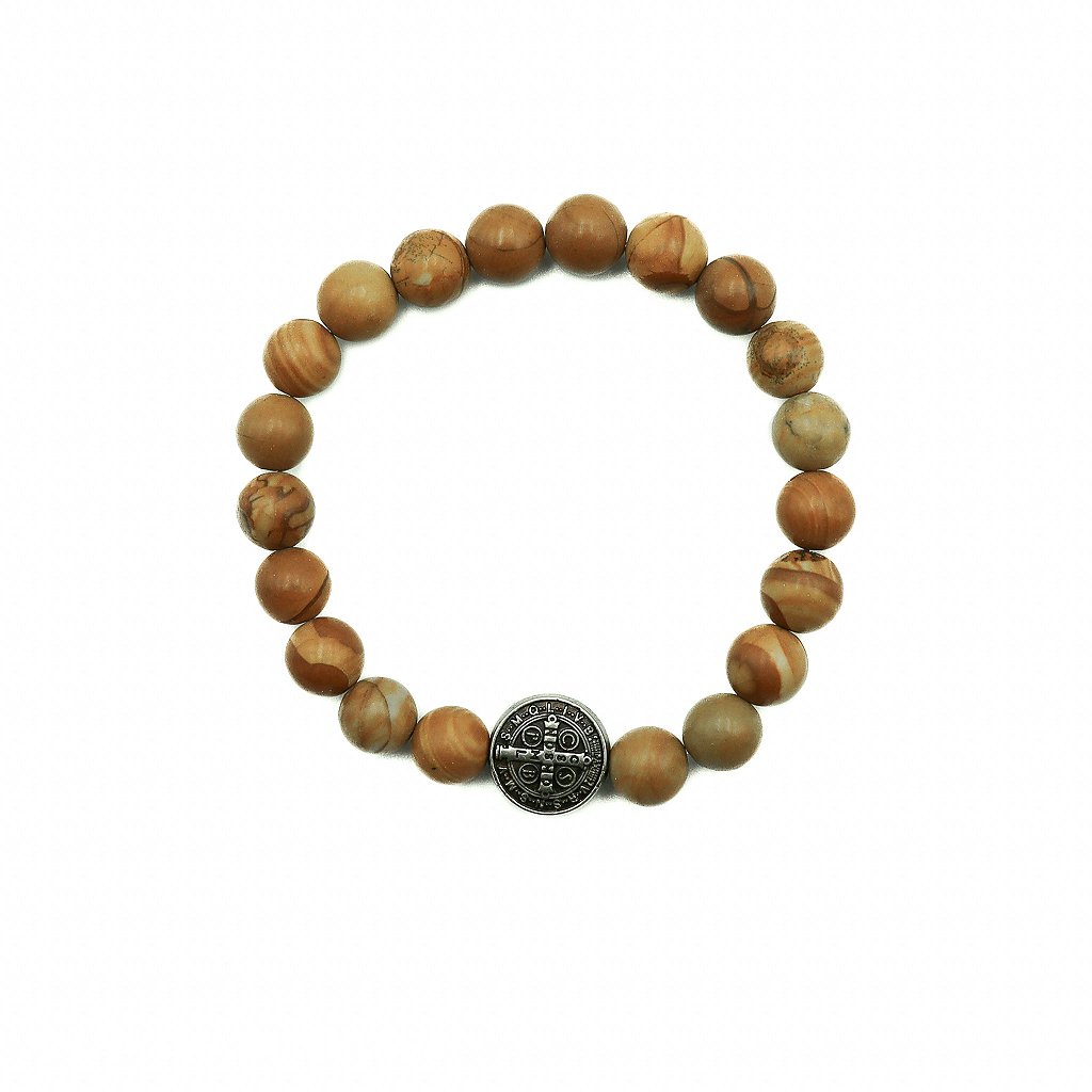 Pulseira São Bento (Pedra Natural)