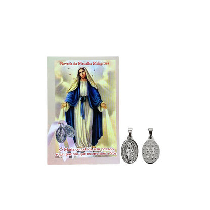 Novena da Medalha Milagrosa com medalha prata