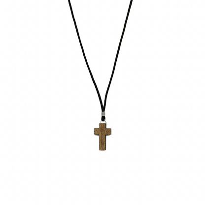 Cordão Cruz Madeira a Pequena