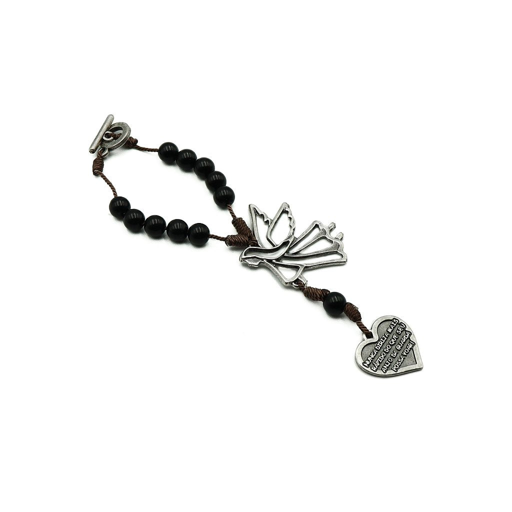 Adorno de Carro Dezena do Anjo Coração Preta