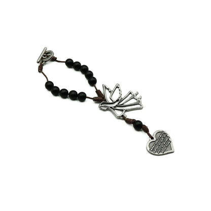 Adorno de Carro Dezena do Anjo Coração Preta