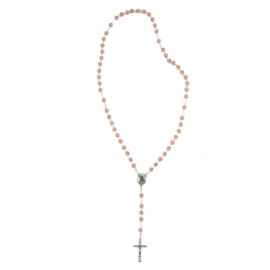 Terço Cristal Rosa - Medjugorje