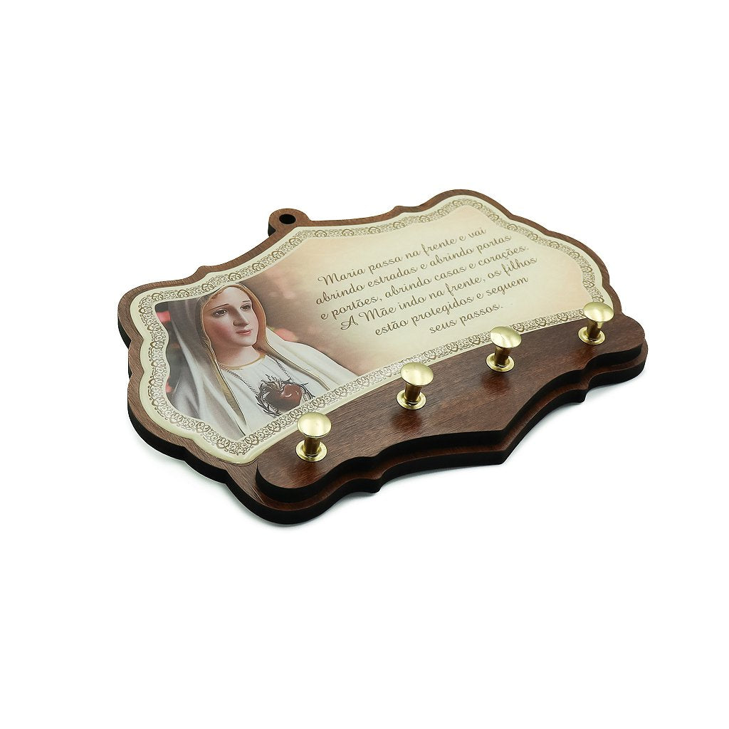 PORTA CHAVES NOSSA SENHORA DE FÁTIMA 4 PINOS