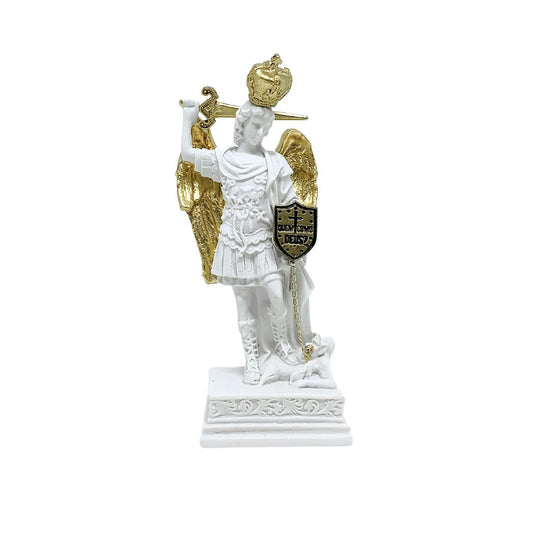 Imagem São Miguel Glorioso 12 cm Pó de Mármore - Hesed