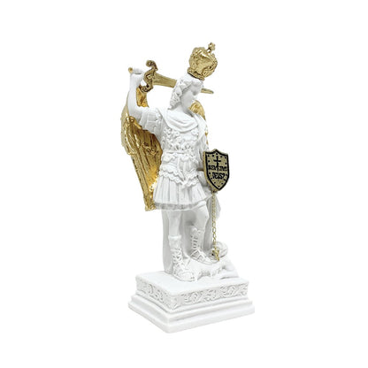 Imagem São Miguel Glorioso 12 cm Pó de Mármore - Hesed