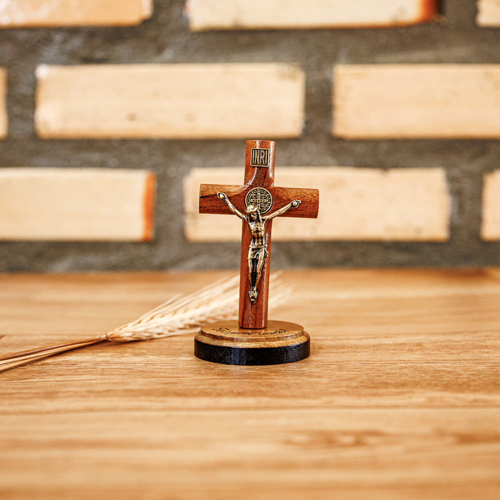 Cruz 7 cm - Pedestal Redondo