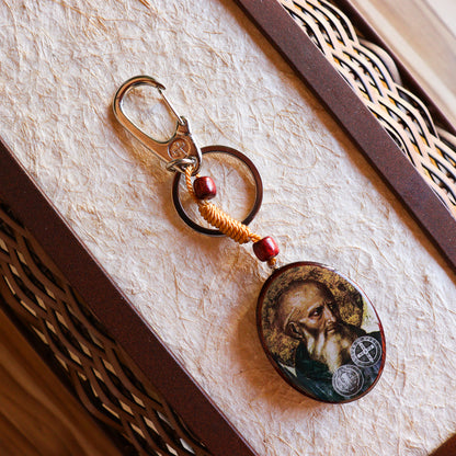 Chaveiro Oval Com Mosquetão - São Bento