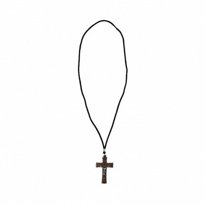 Colar Crucifixo 6mm Mesclado com Cristo
