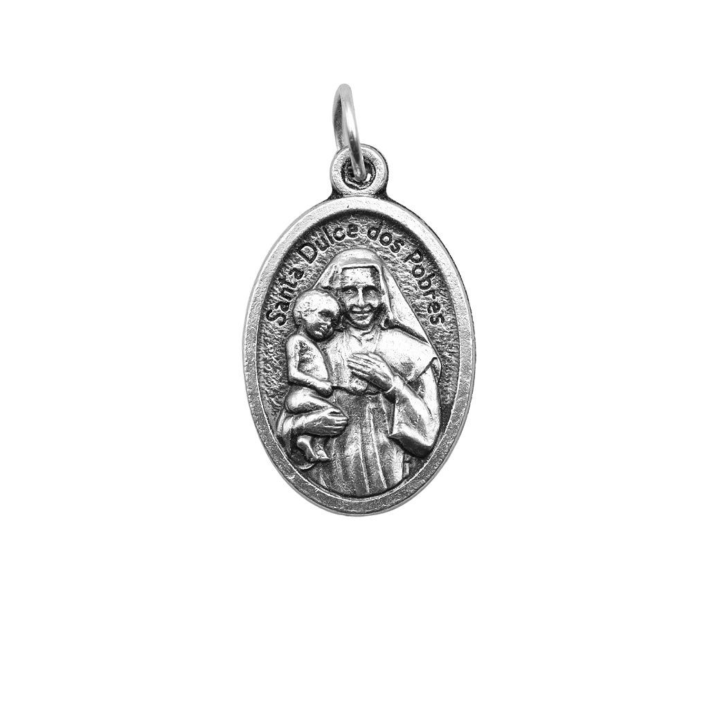 Medalha Santa Dulce dos Pobres & Mãos Rezando