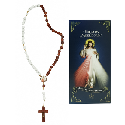 Terço Madeira Divina Misericórdia - Hesed