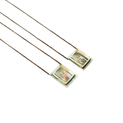 Escapulário Nossa Senhora do Carmo - Tecido e Plástico