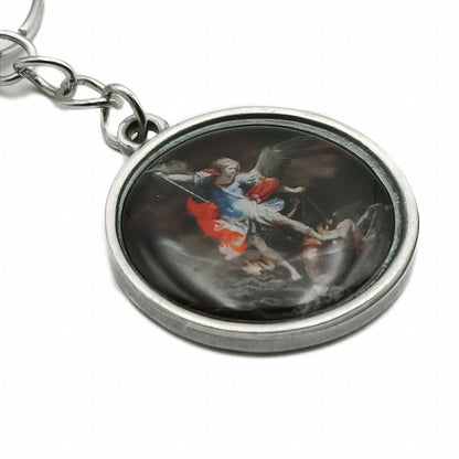 Chaveiro Medalha Resinado - São Miguel Arcanjo