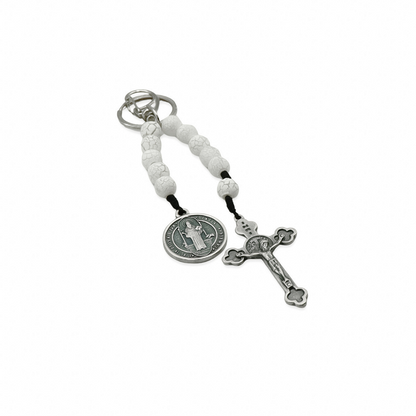 Chaveiro Dezena Aberta Contas Craquelada  São Bento