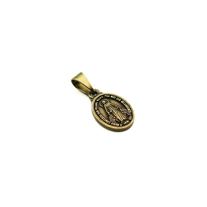 Medalha de Nossa Senhora das Graças 13mm Ouro Velho
