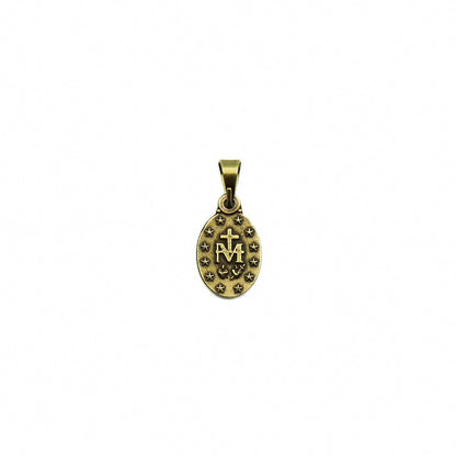 Medalha de Nossa Senhora das Graças 13mm Ouro Velho