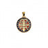 Medalha de São Bento 22 mm Dourada - Resinada
