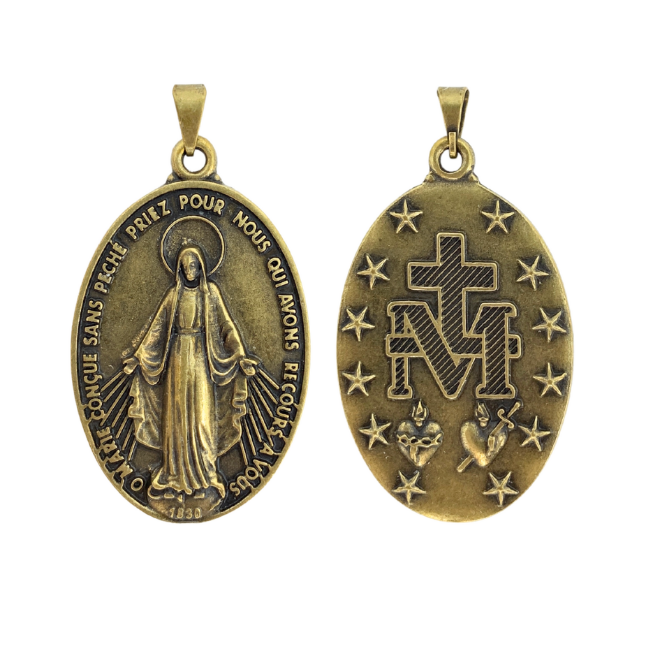 Medalha Milagrosa 39 mm - Ouro Velho