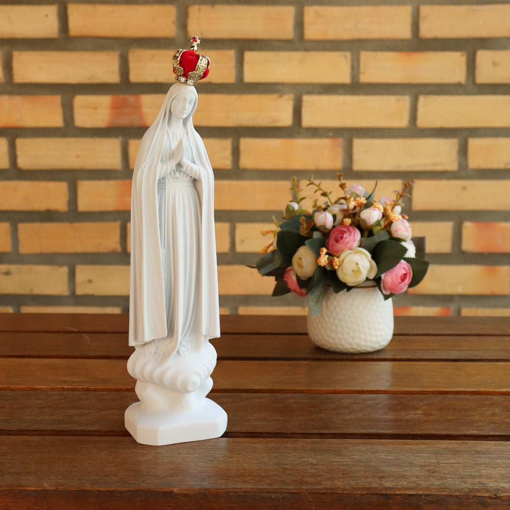 Imagem Nossa Senhora de Fátima 28cm Mármore