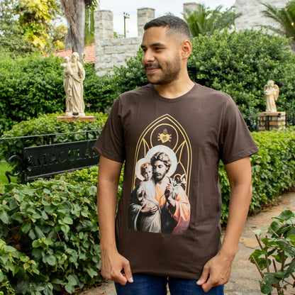 Camiseta de São José Marrom
