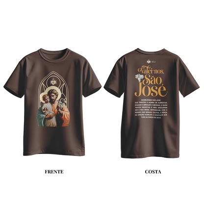 Camiseta de São José Marrom