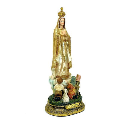 Imagem Nossa Senhora de Fátima 21,6 cm Com Pastorinhos