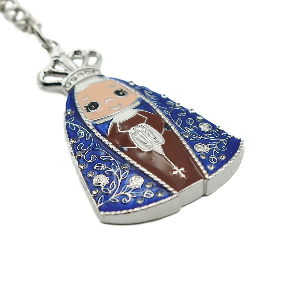 Chaveiro Nossa Senhora Aparecida com Strass Infantil
