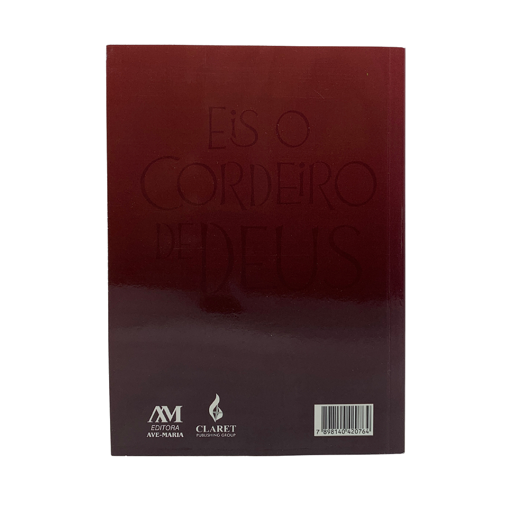 Bíblia Sagrada Ave-Maria - Capa Eis o Cordeiro de Deus Vermelha
