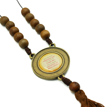 Adorno de Carro Dezena dos Arcanjos Com Tassel