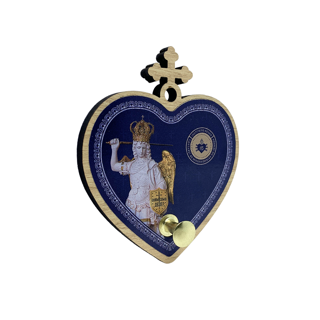 Porta Terço São Miguel Glorioso Coração - Hesed