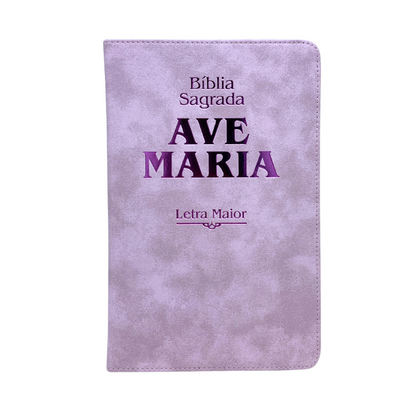 Bíblia Ave-Maria Stryke Rosa Letra Maior