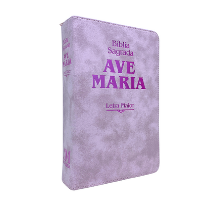 Bíblia Ave-Maria Stryke Rosa Letra Maior