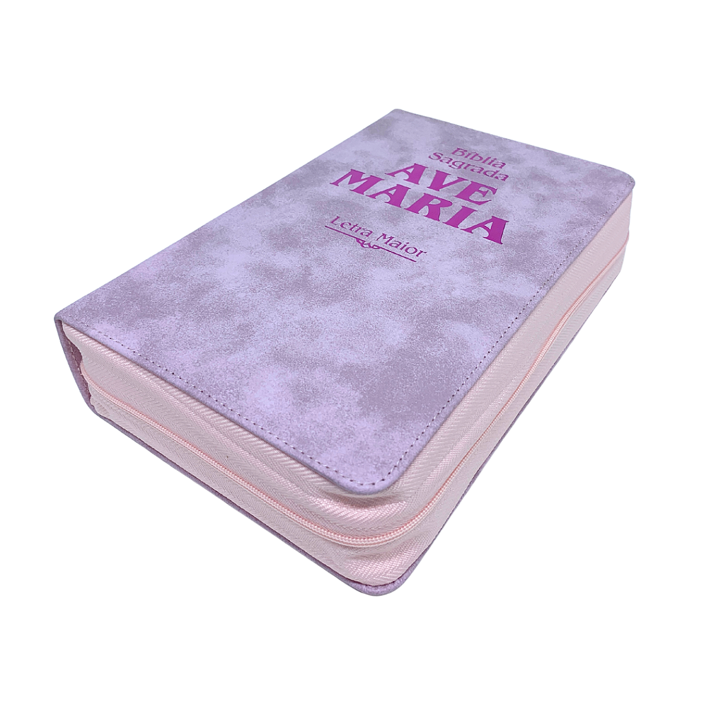 Bíblia Ave-Maria Stryke Rosa Letra Maior