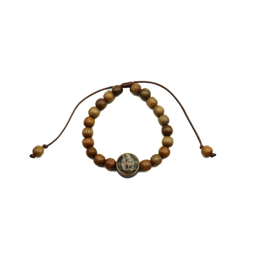 Pulseira Madeira São Miguel Arcanjo