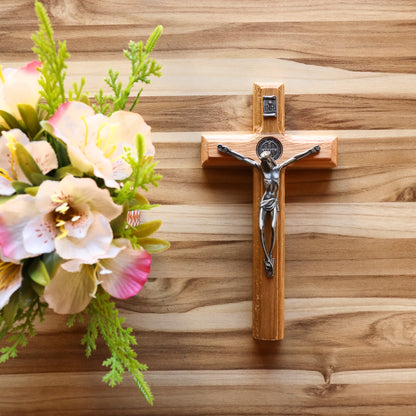 Cruz de Mão 17 cm - Prata Velha