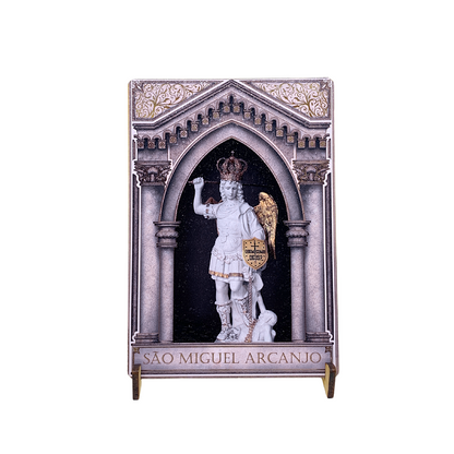 Quadro de São Miguel em MDF - 14x20 cm